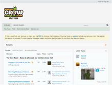 Tablet Screenshot of forum.howtogrowmarijuana.com